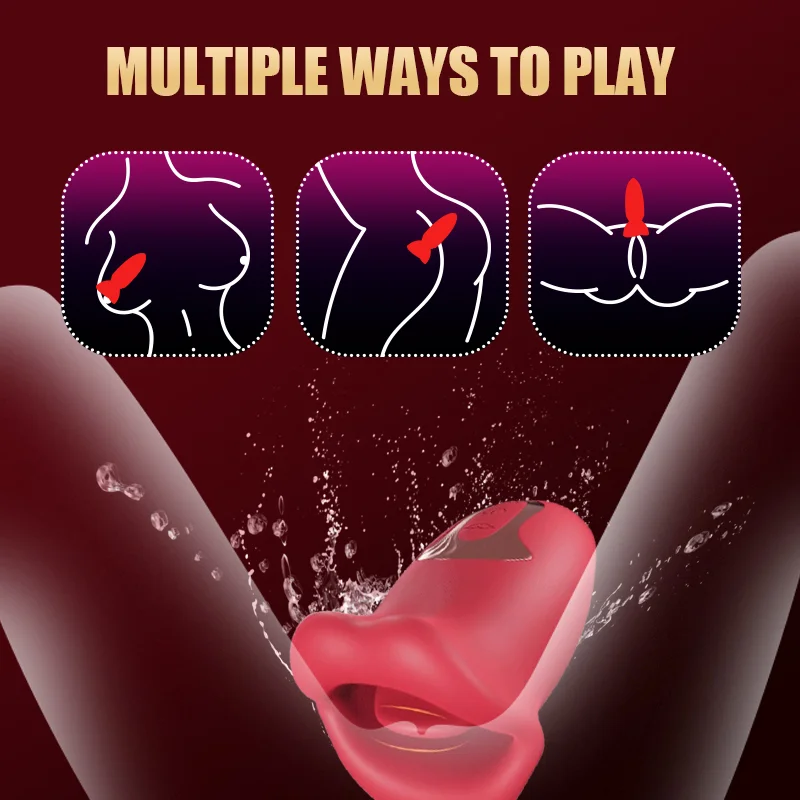 💋The sexy red lips stimulation-
