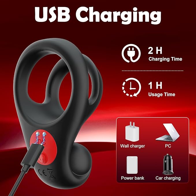 Special offer series for 2024😍- double vibrating cock ring