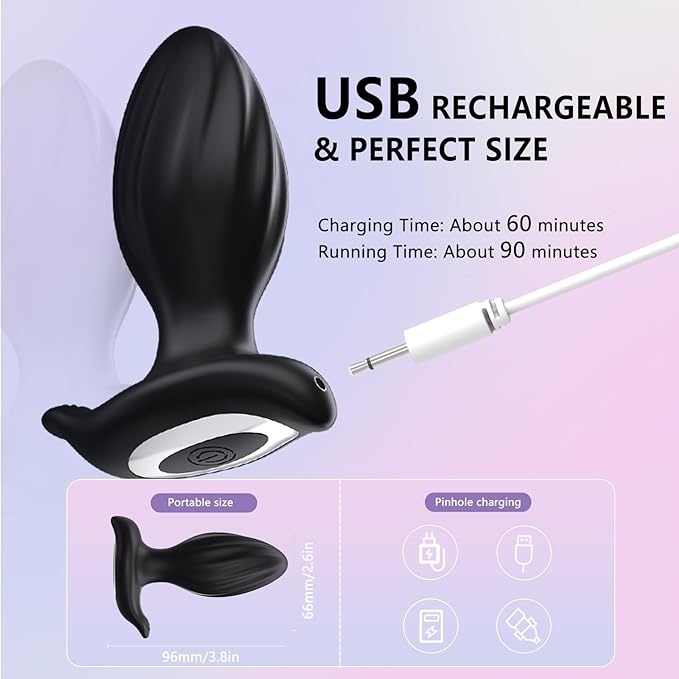 2024 Newly Upgraded Rotating Anal Vibrator Prostate Massager