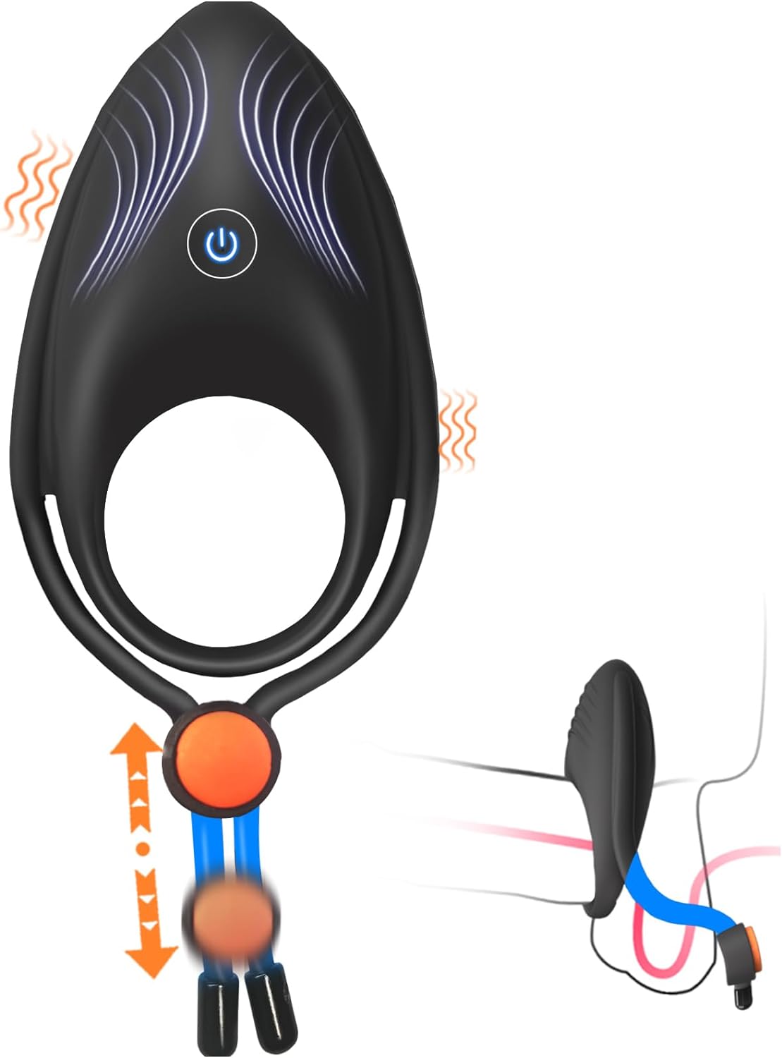 Latest Couple Series-3-in-1Adjustable Vibrating Cock Ring