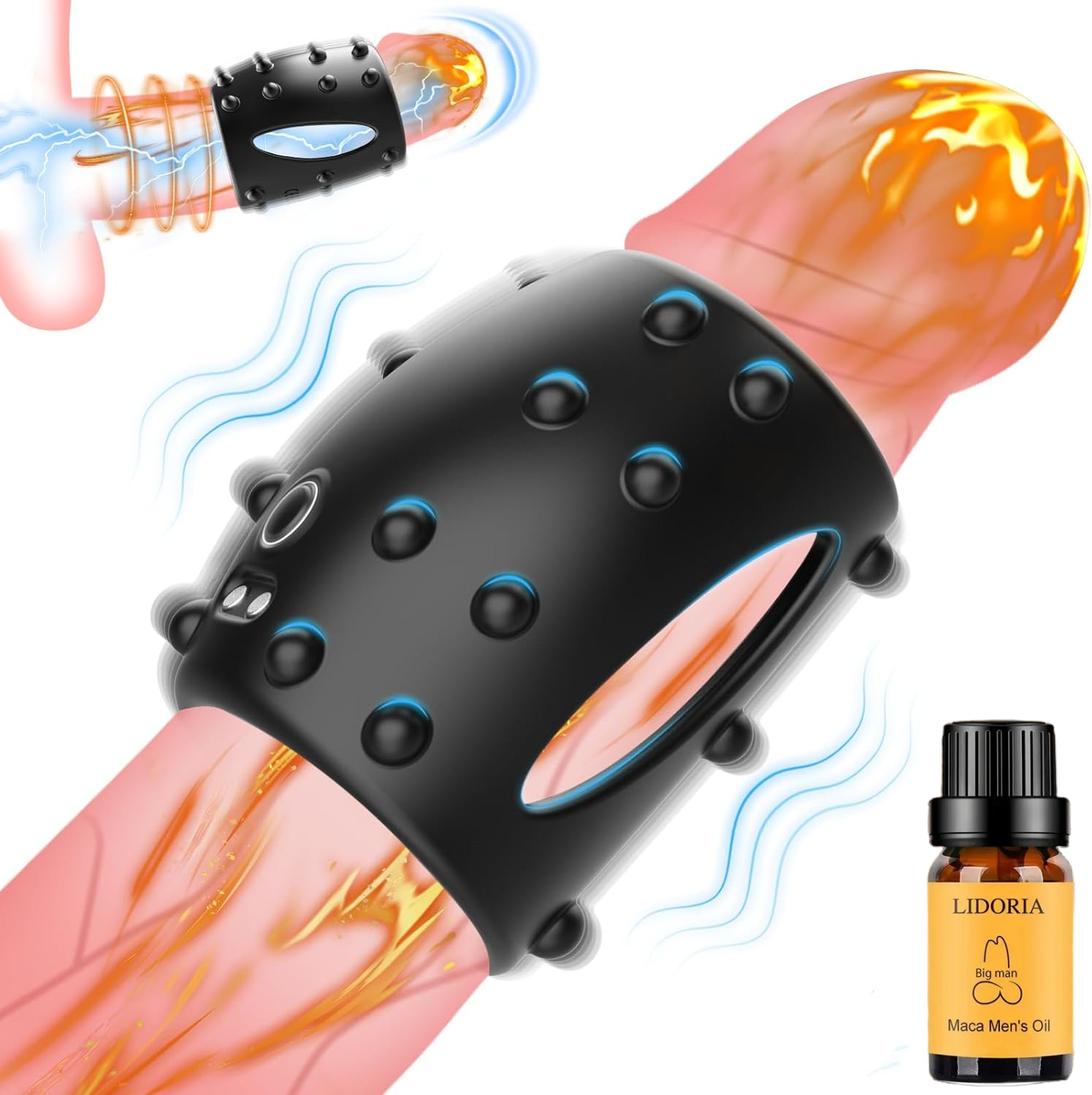 2024 Newly Upgrade Stimulator- Vibrating Penis Sleeve Cock Ring