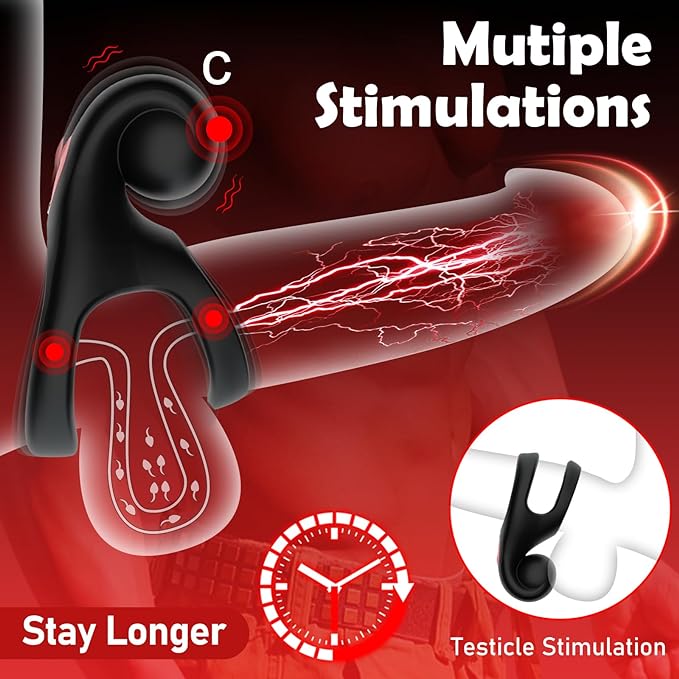 Special offer series for 2024😍- double vibrating cock ring
