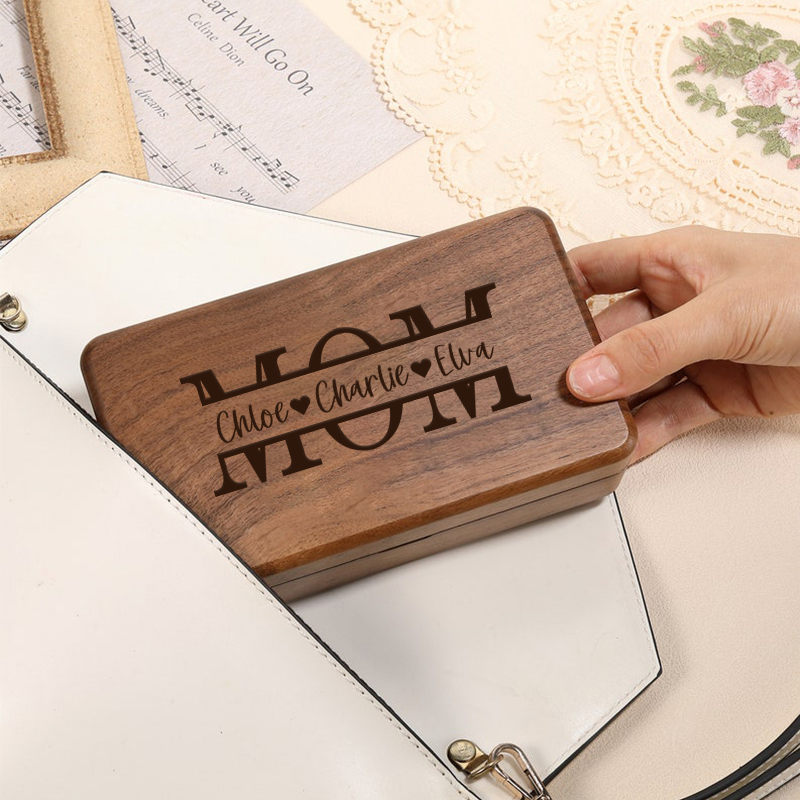 Happy Mother's Day💝Jewelry Organizer-Personalized Travel Case for Women, Bridesmaid Gift, Wooden Jewelry Organizer
