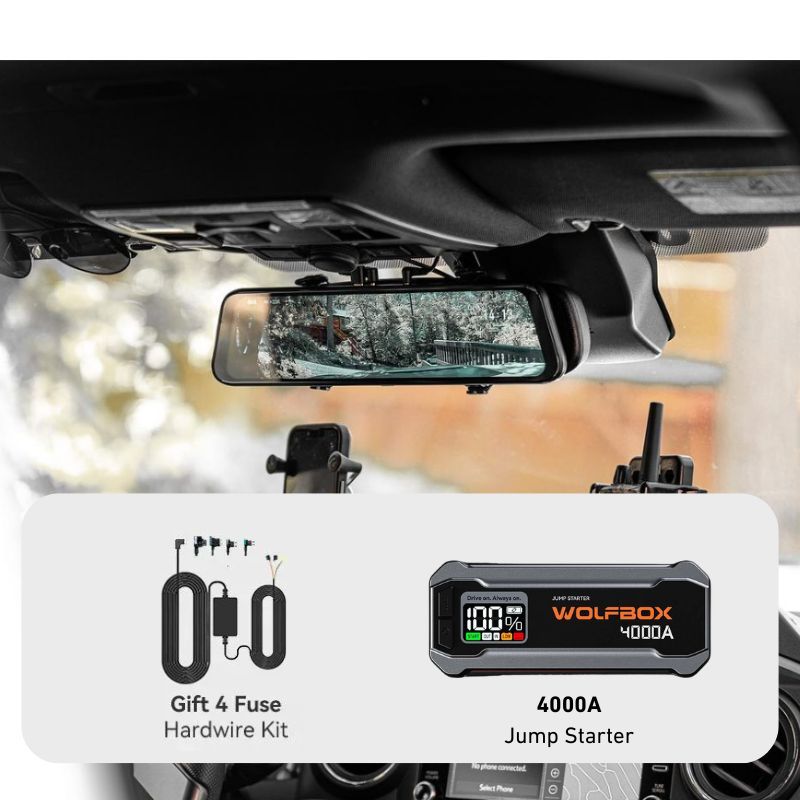 G900 4K+2.5K Touch Screen Parking Monitoring Dash Cam Smart Mirror