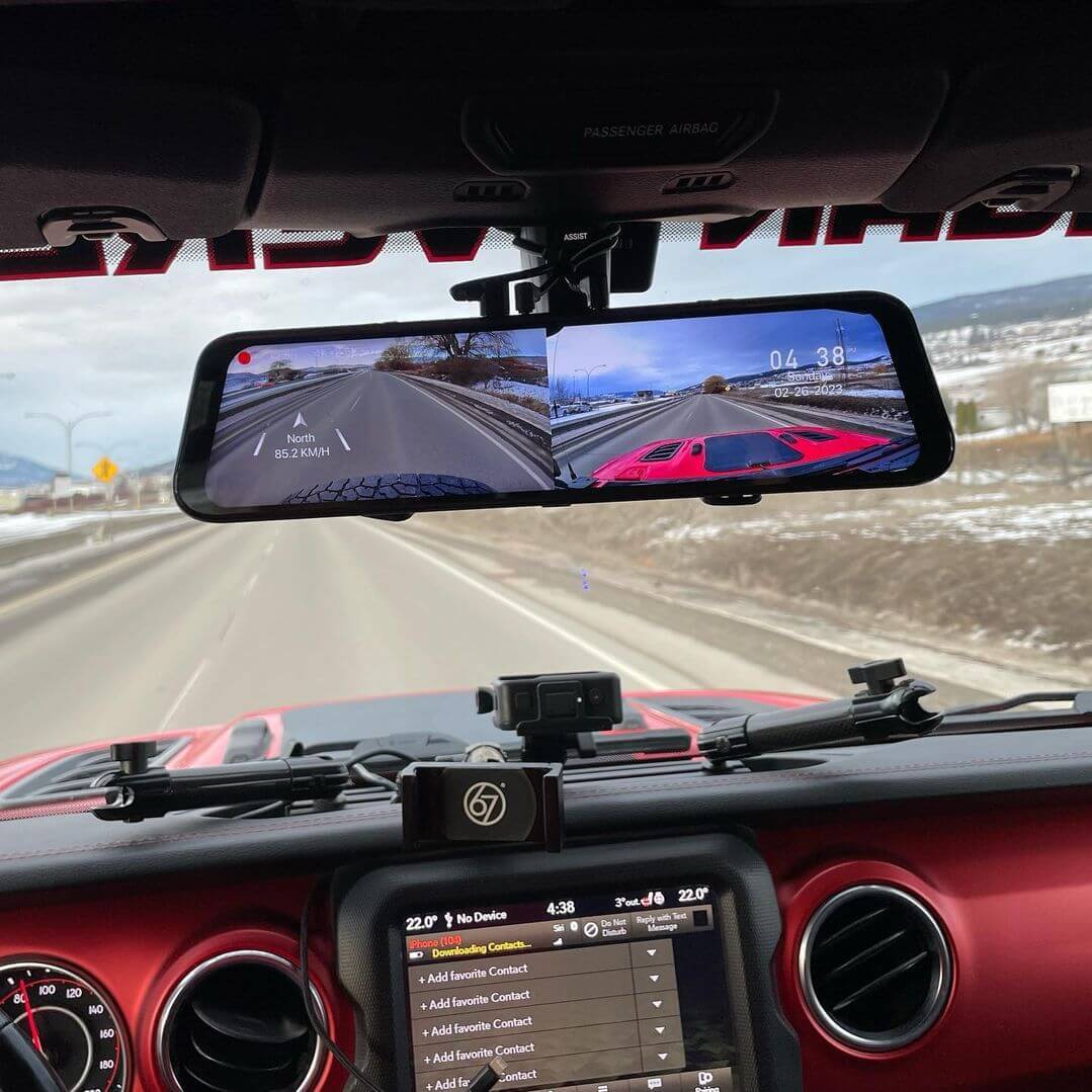 G900 4K+2.5K Touch Screen Parking Monitoring Dash Cam Smart Mirror