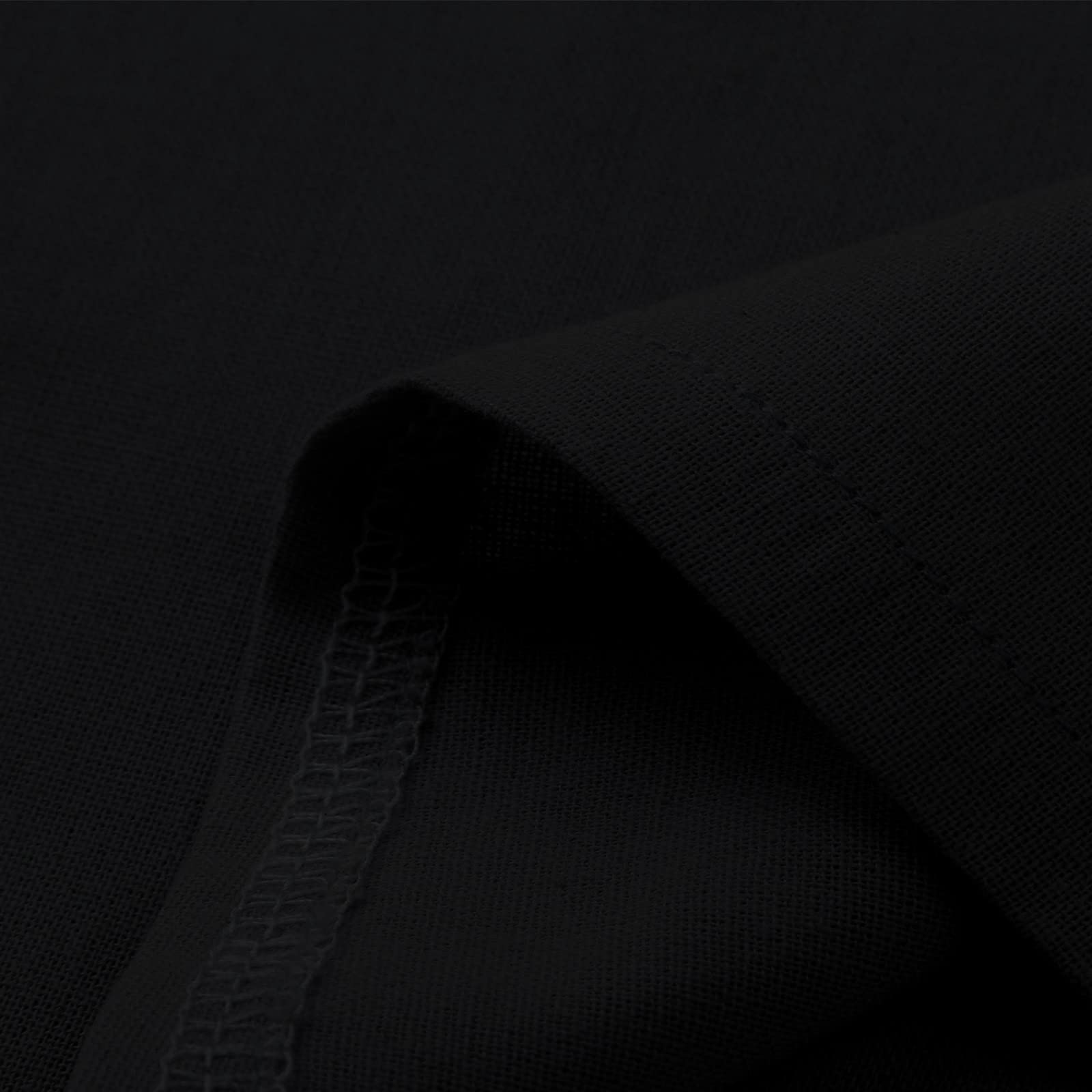 Men's casual vacation shirt double pocket cotton and linen short sleeve shirt