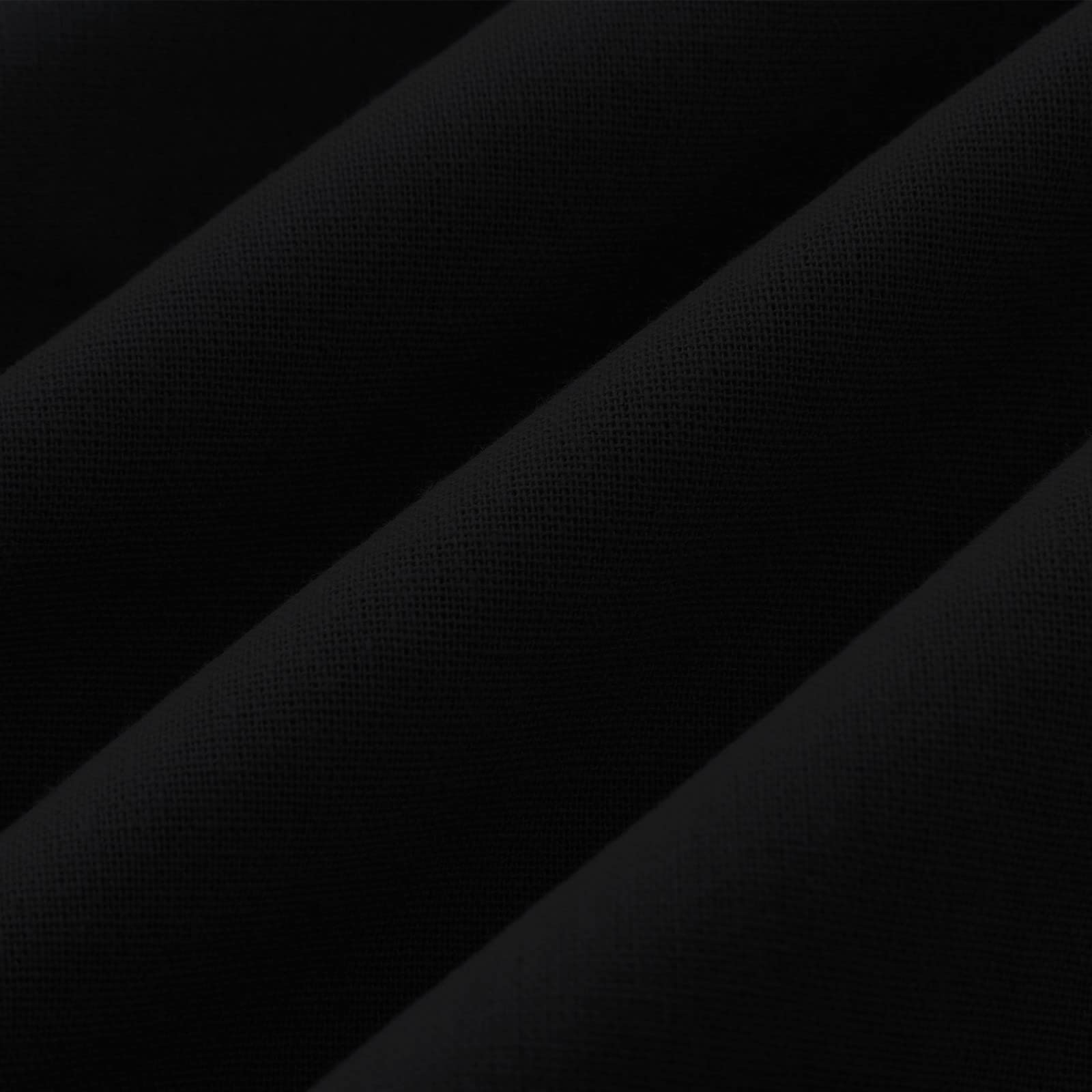 Men's casual vacation shirt double pocket cotton and linen short sleeve shirt