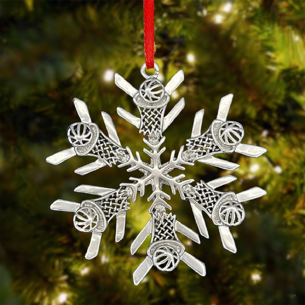 Soccer Snowflake Themed Ornament