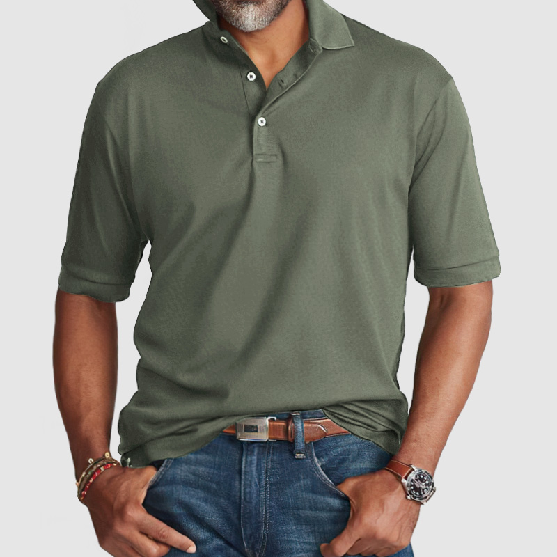 Men's High Quality Cotton Short Sleeve Polo Shirt