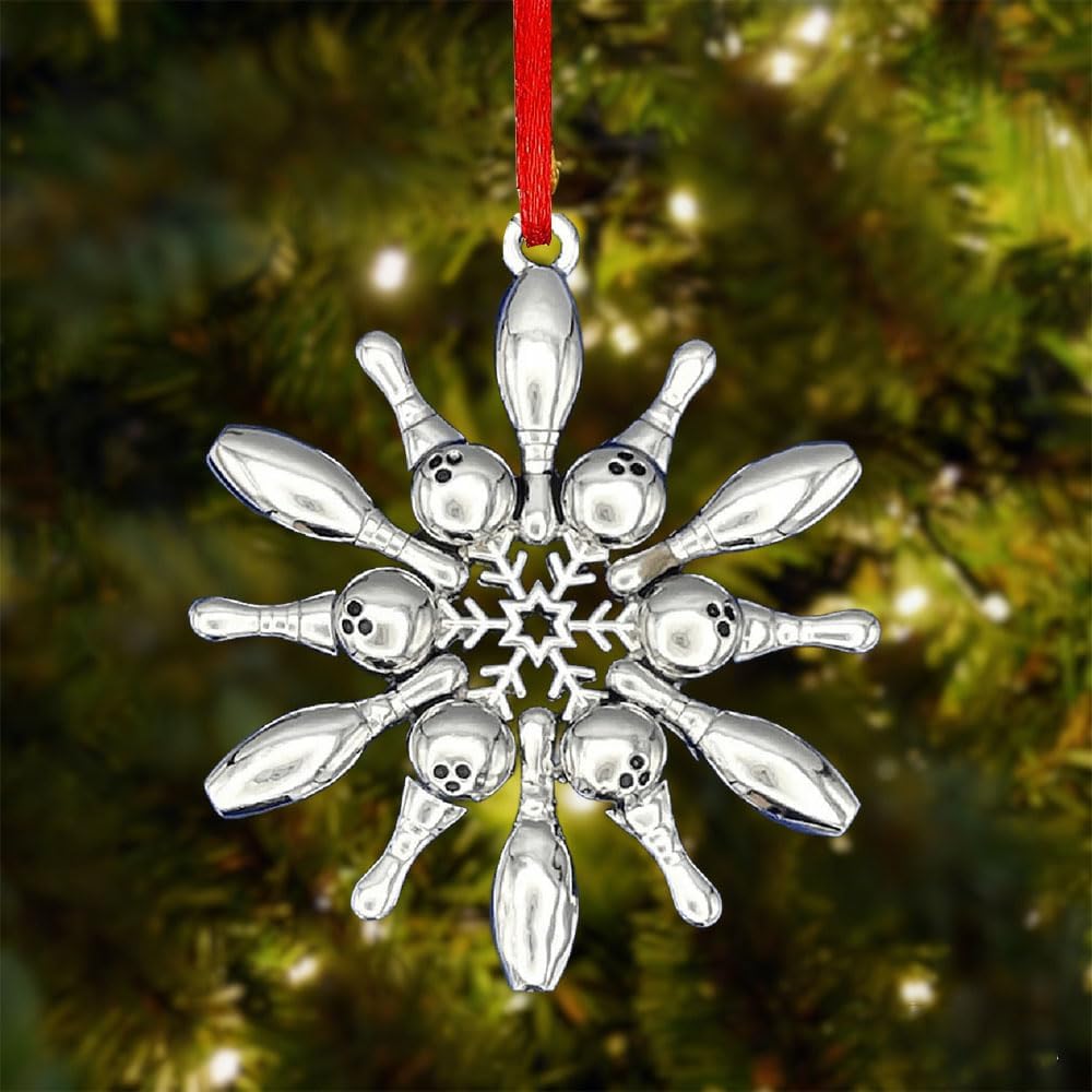 Soccer Snowflake Themed Ornament