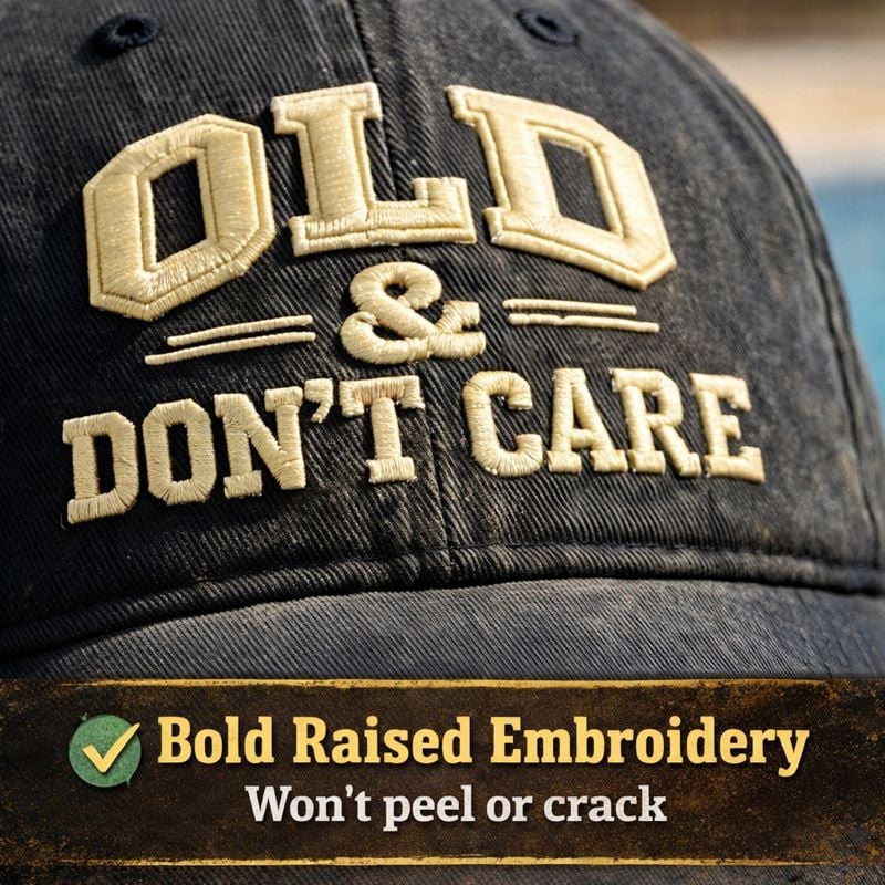 🔥LAST DAY 49% OFF🧢 Vintage Distressed “OLD & DON’T CARE” Cap