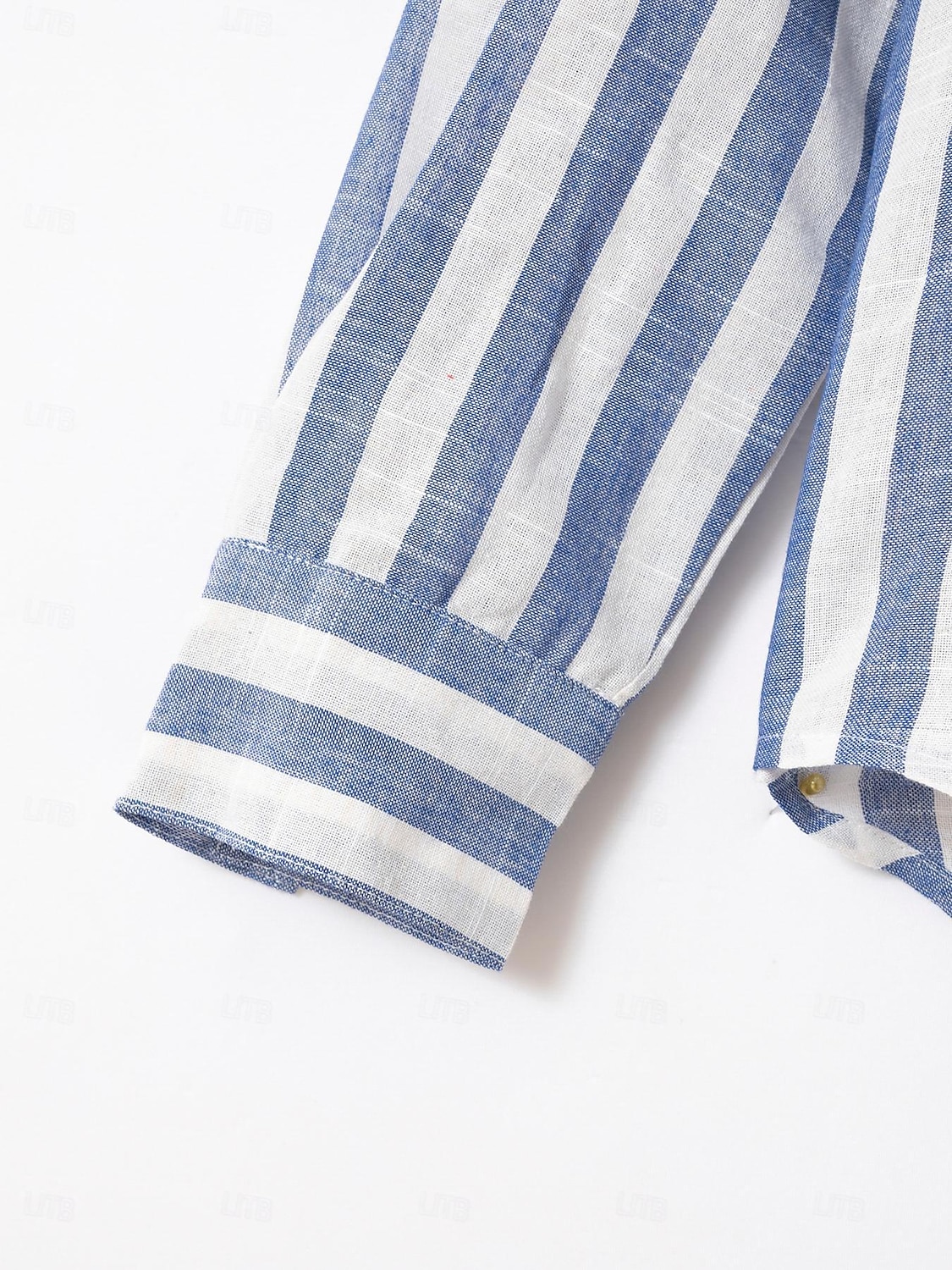 Men's Shirt Linen Shirt Summer Shirt Beach Shirt Cotton Linen Shirt Striped Shirts Striped Vacation Hawaiian Yellow Red Blue Green Long Sleeve Turndown Spring &  Fall Clothing Apparel Button-Down 2025 - $28.99 –P5