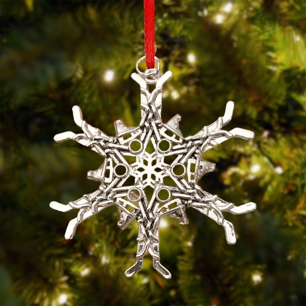 Soccer Snowflake Themed Ornament