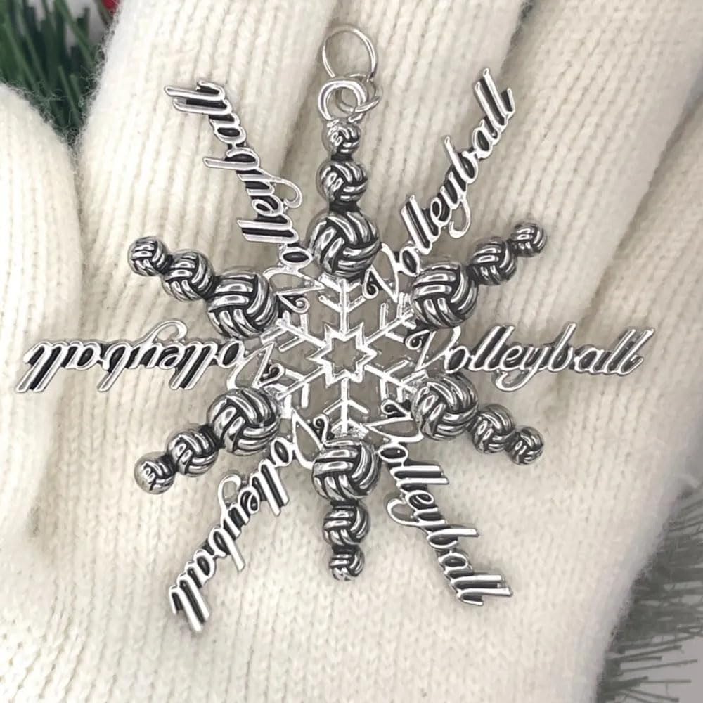 Soccer Snowflake Themed Ornament