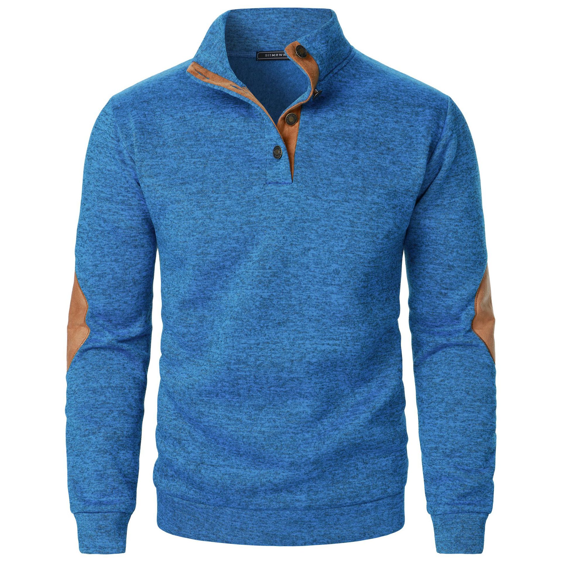 Men's Outdoor Casual Henley Long Sleeve Sweater