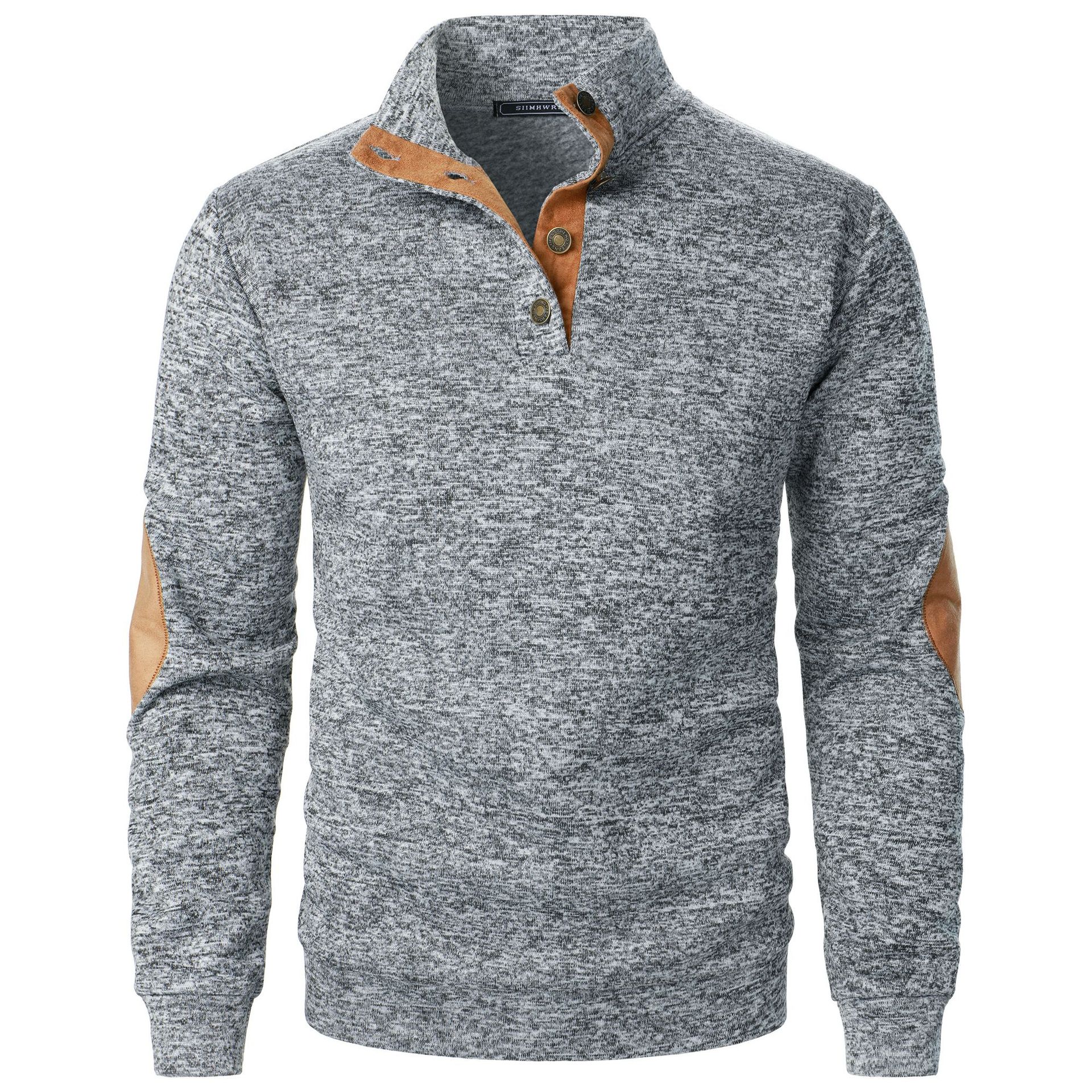 Men's Outdoor Casual Henley Long Sleeve Sweater