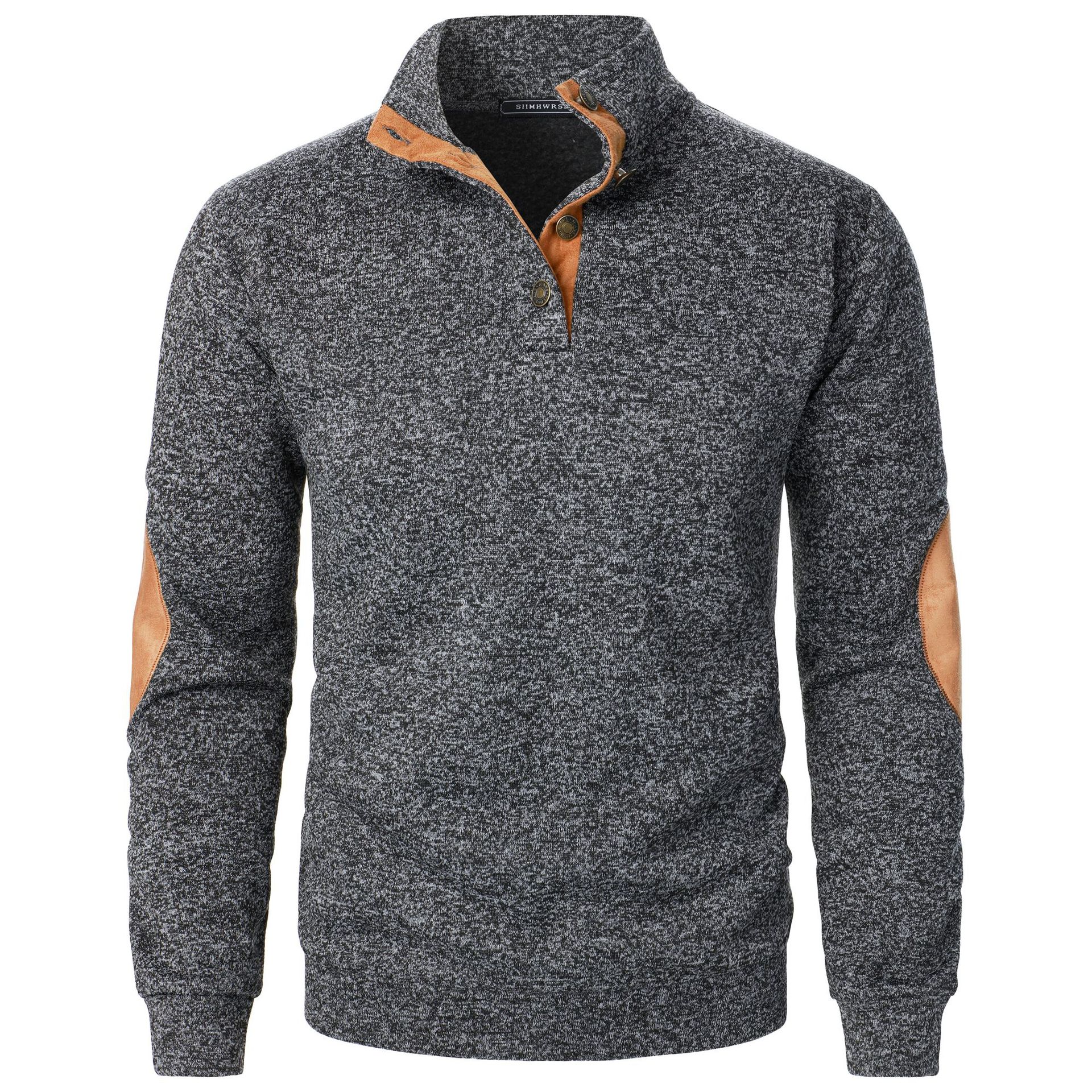 Men's Outdoor Casual Henley Long Sleeve Sweater