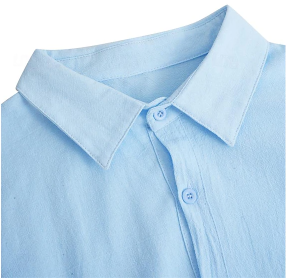 2025 New in-Men's Shirt Linen Shirt Summer Shirt