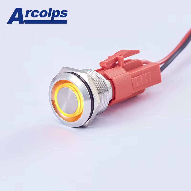 19mm 10A High Current Waterproof Metal Push Button Switch