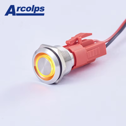 19mm 10A High Current Waterproof Metal Push Button Switch