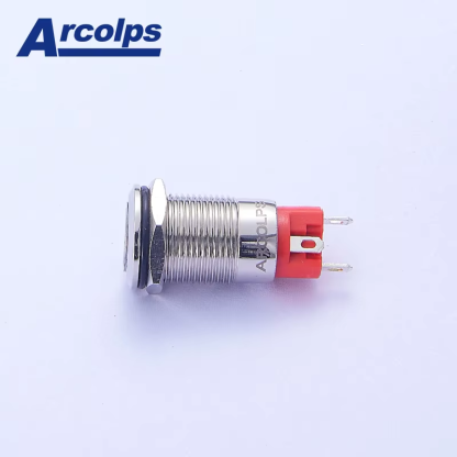 ARCOLPS 08/10mm Waterproof Momentary Metal Push Button Switch