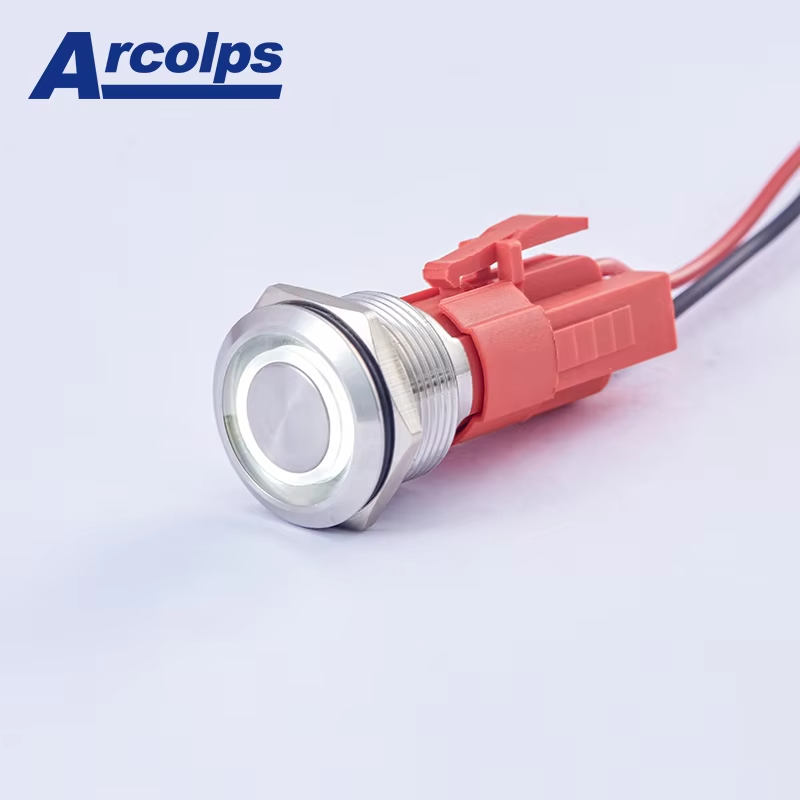 19mm 10A High Current Waterproof Metal Push Button Switch