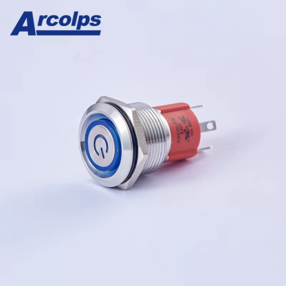 19mm 10A High Current Waterproof Metal Push Button Switch