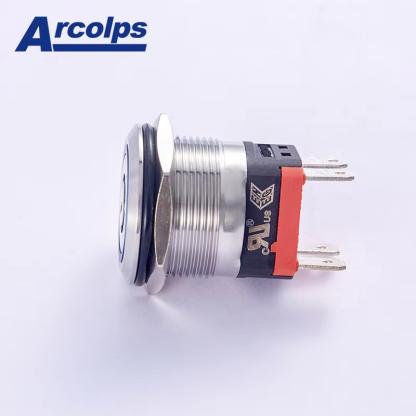ARCOLPS 22mm 10A High Current Waterproof Metal Push Button Switch