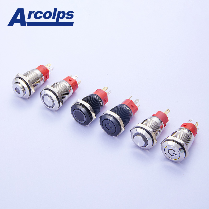 Arcolps 16mm Mental Push Button Switch