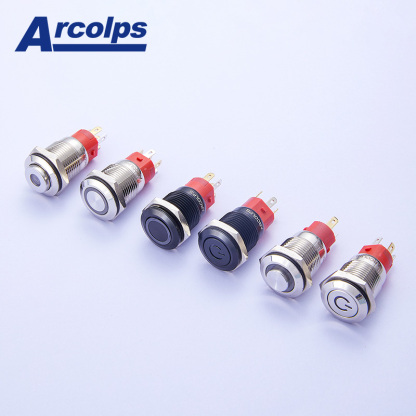 Arcolps 16mm Mental Push Button Switch