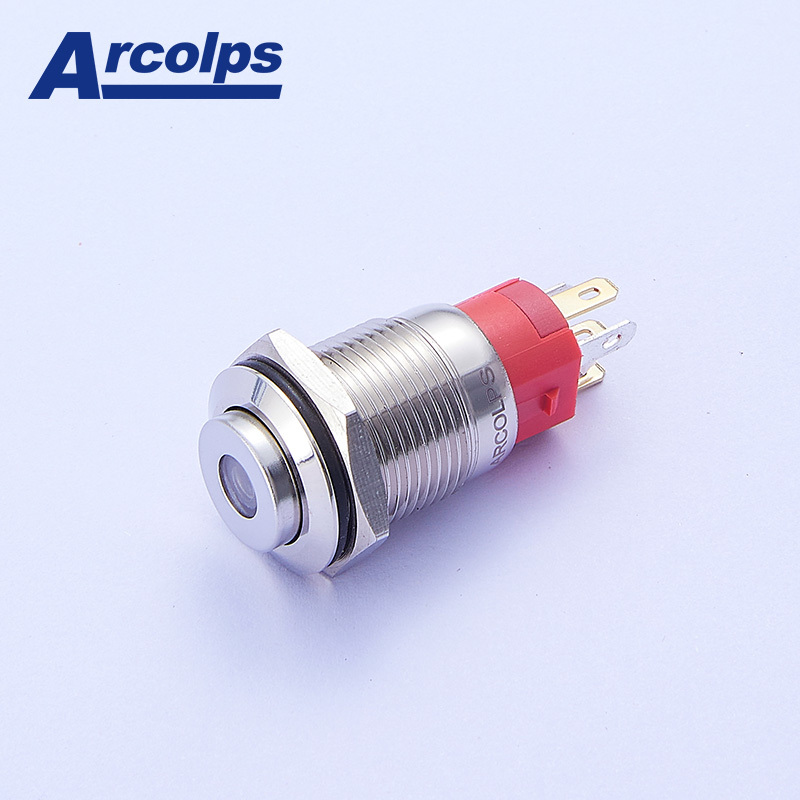 Arcolps 16mm Mental Push Button Switch