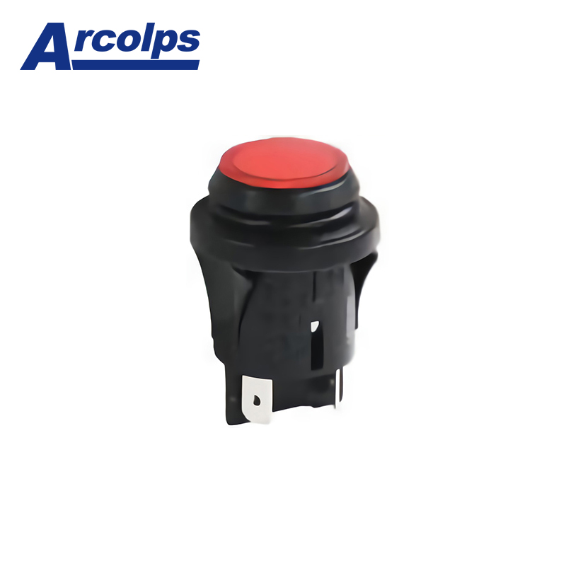 ARCOLPS Multifunctional High-Quality Durable Plastic Power Push Button Switches Round Design