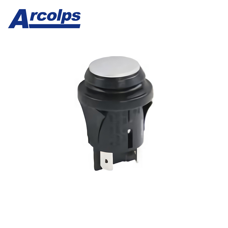ARCOLPS Multifunctional High-Quality Durable Plastic Power Push Button Switches Round Design