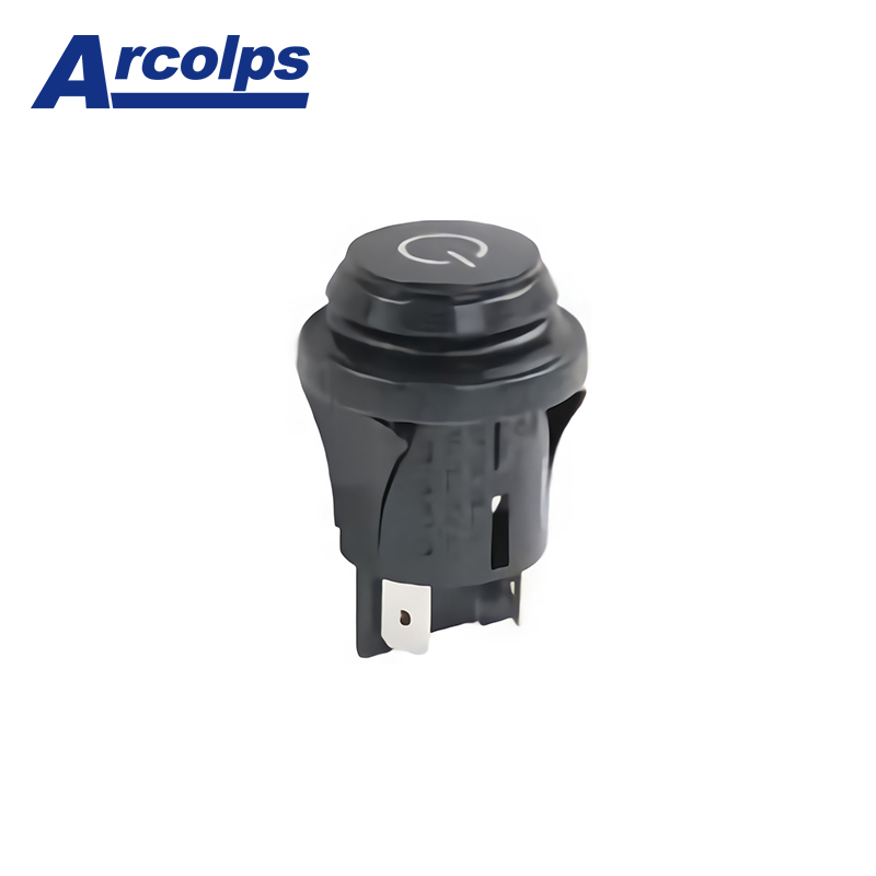ARCOLPS Multifunctional High-Quality Durable Plastic Power Push Button Switches Round Design