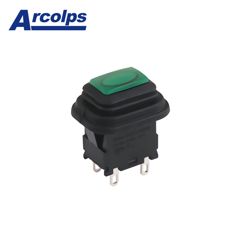 ARCOLPS High-Temperature Resistant Small Multifunction Power Push Button Switch