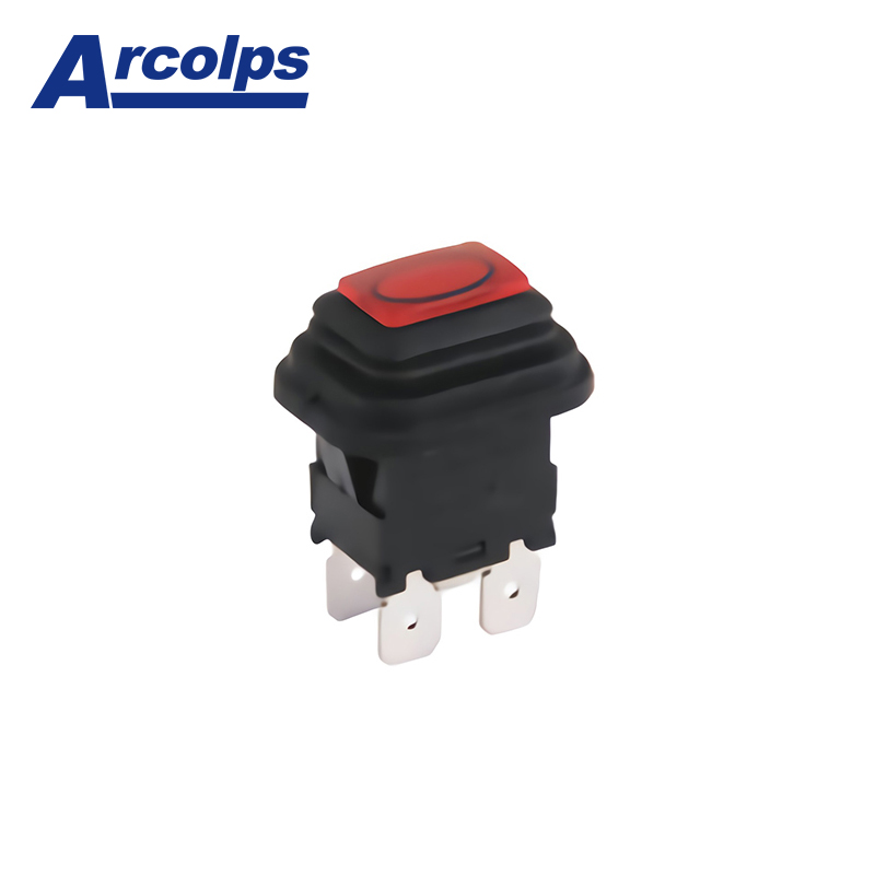 ARCOLPS High-Temperature Resistant Small Multifunction Power Push Button Switch