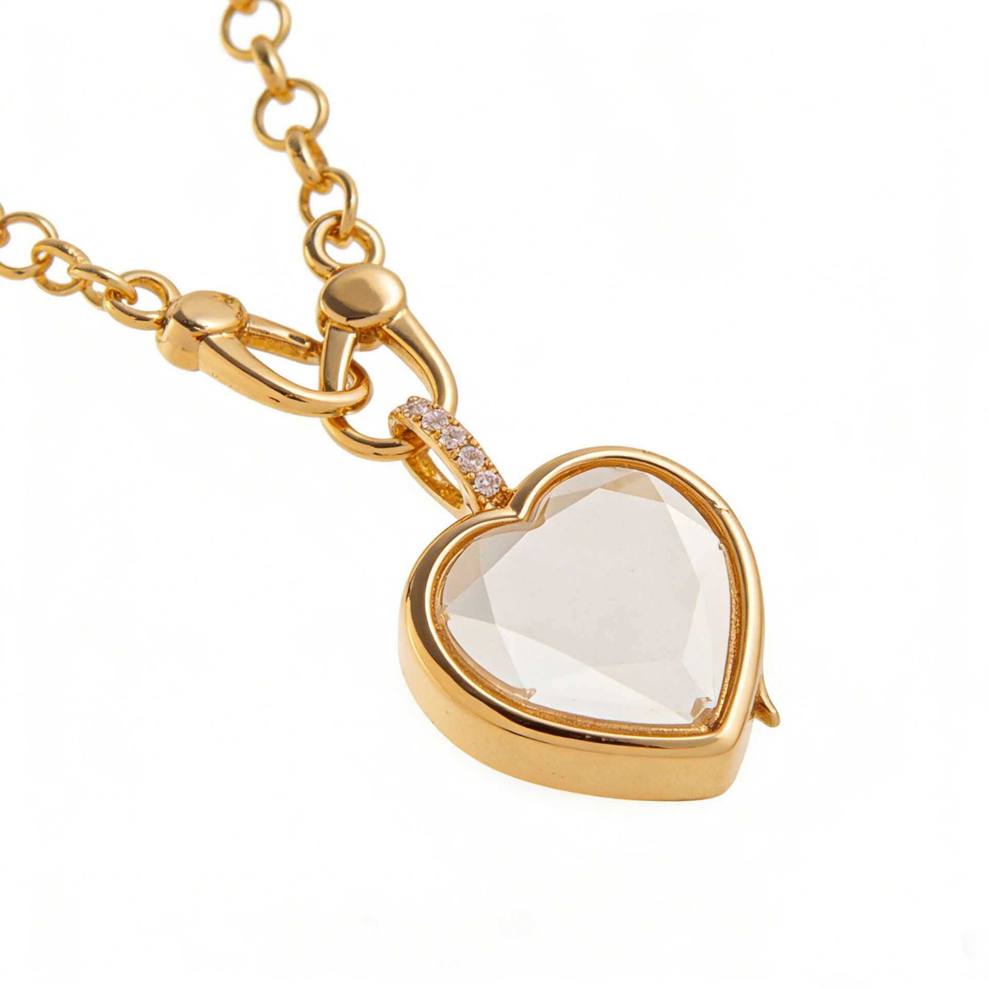 Personalized Floating Glass Locket Necklace - Custom DIY Charm Pendant with CZ Initials & Mini Charms