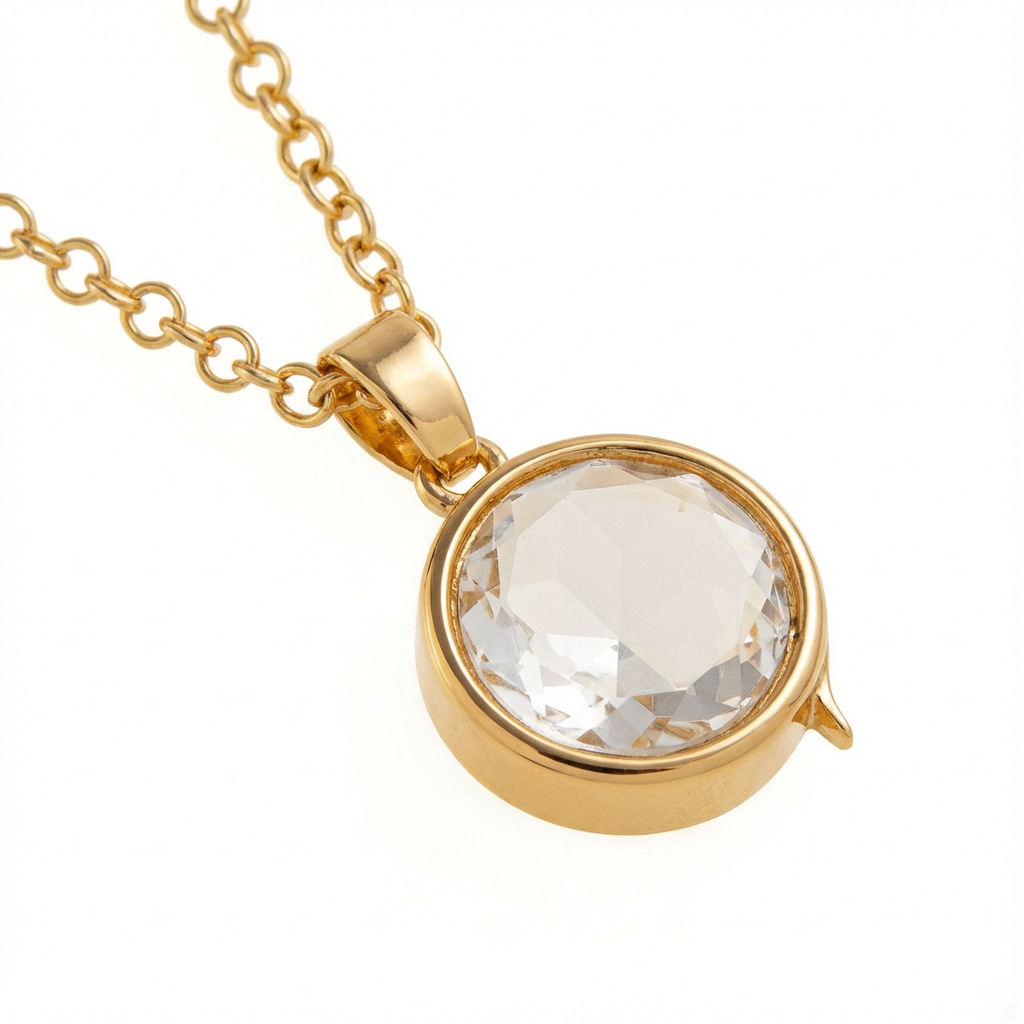 Personalized Floating Glass Locket Necklace - Custom DIY Charm Pendant with CZ Initials & Mini Charms
