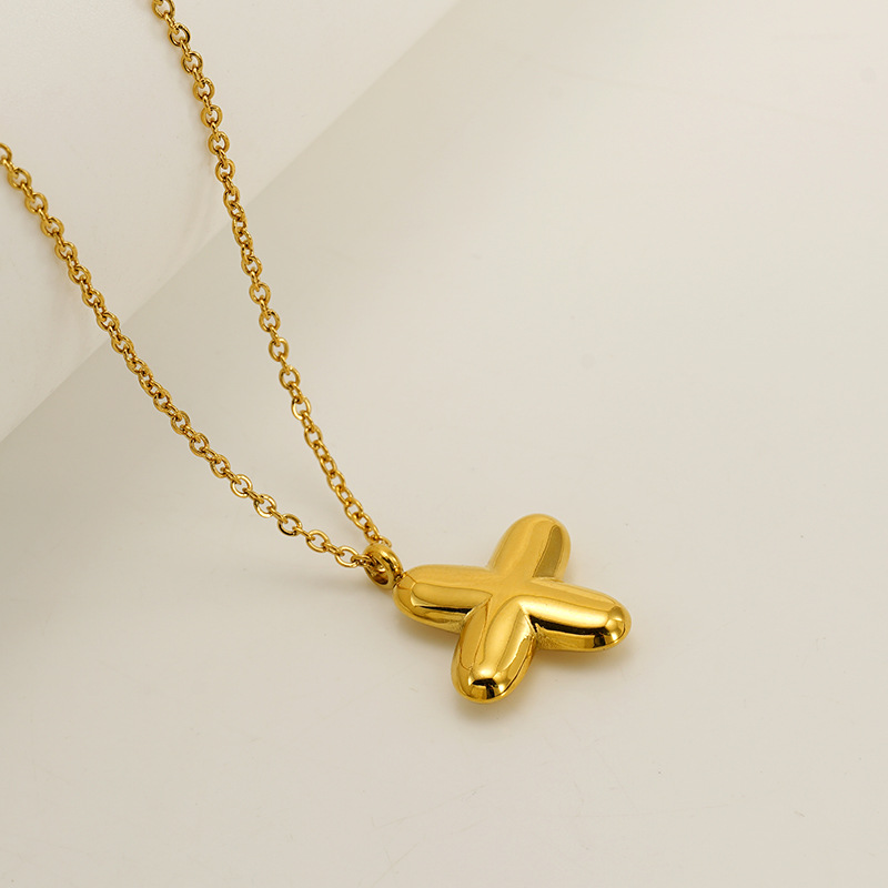 Handcrafted 3D Bubble Initial Necklace – Artisan Puffy Letter Pendant (Free Chain Included)