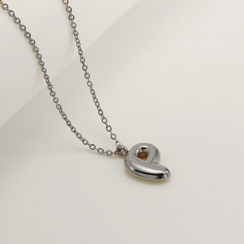 Handcrafted 3D Bubble Initial Necklace – Artisan Puffy Letter Pendant (Free Chain Included)