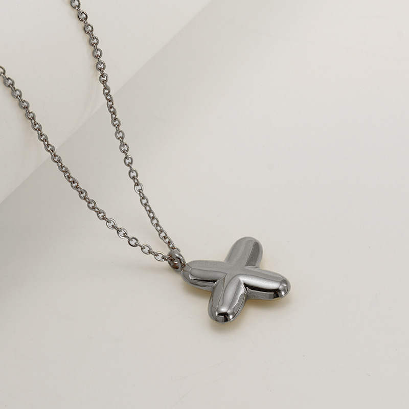 Handcrafted 3D Bubble Initial Necklace – Artisan Puffy Letter Pendant (Free Chain Included)