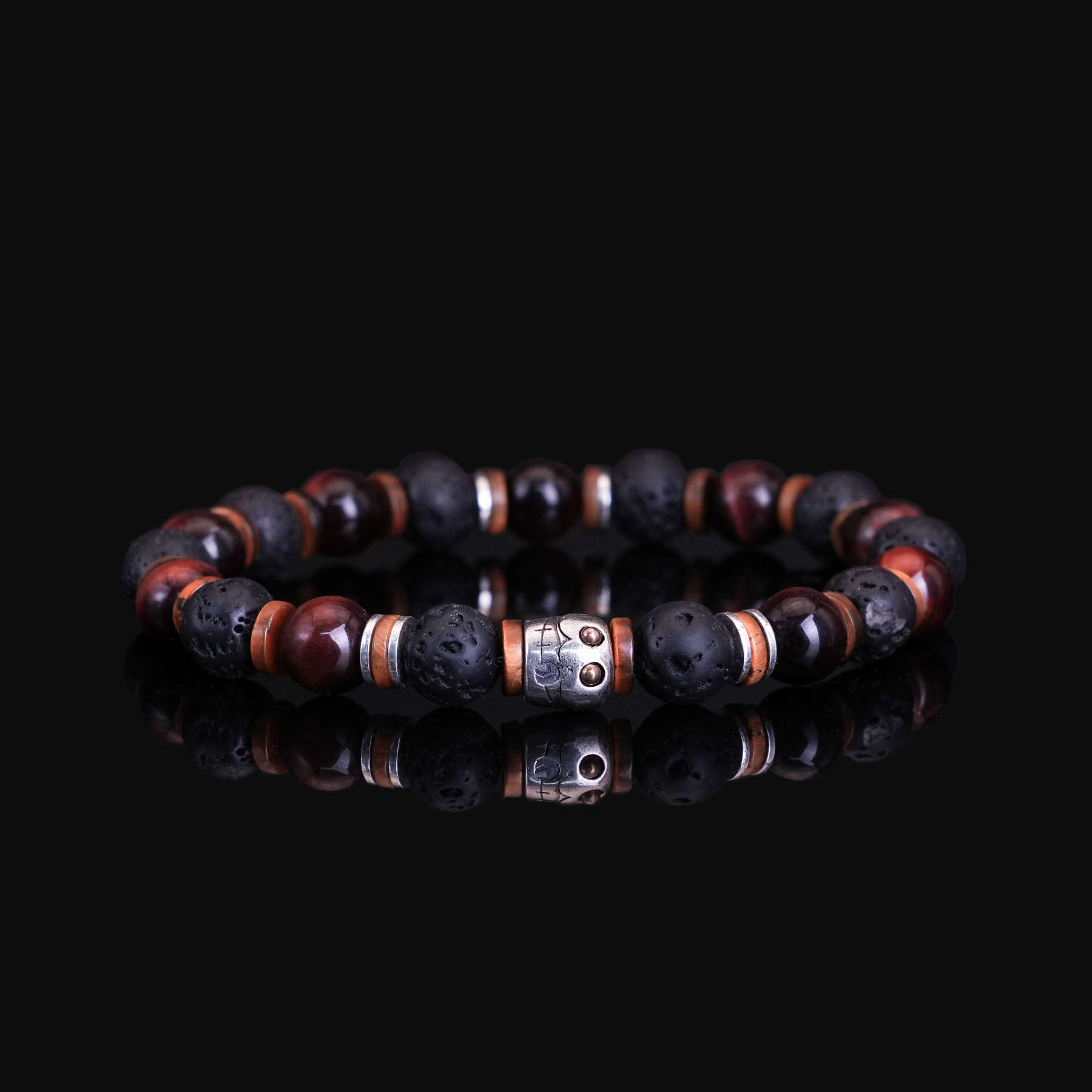 Red tiger eye-Volcanic stone