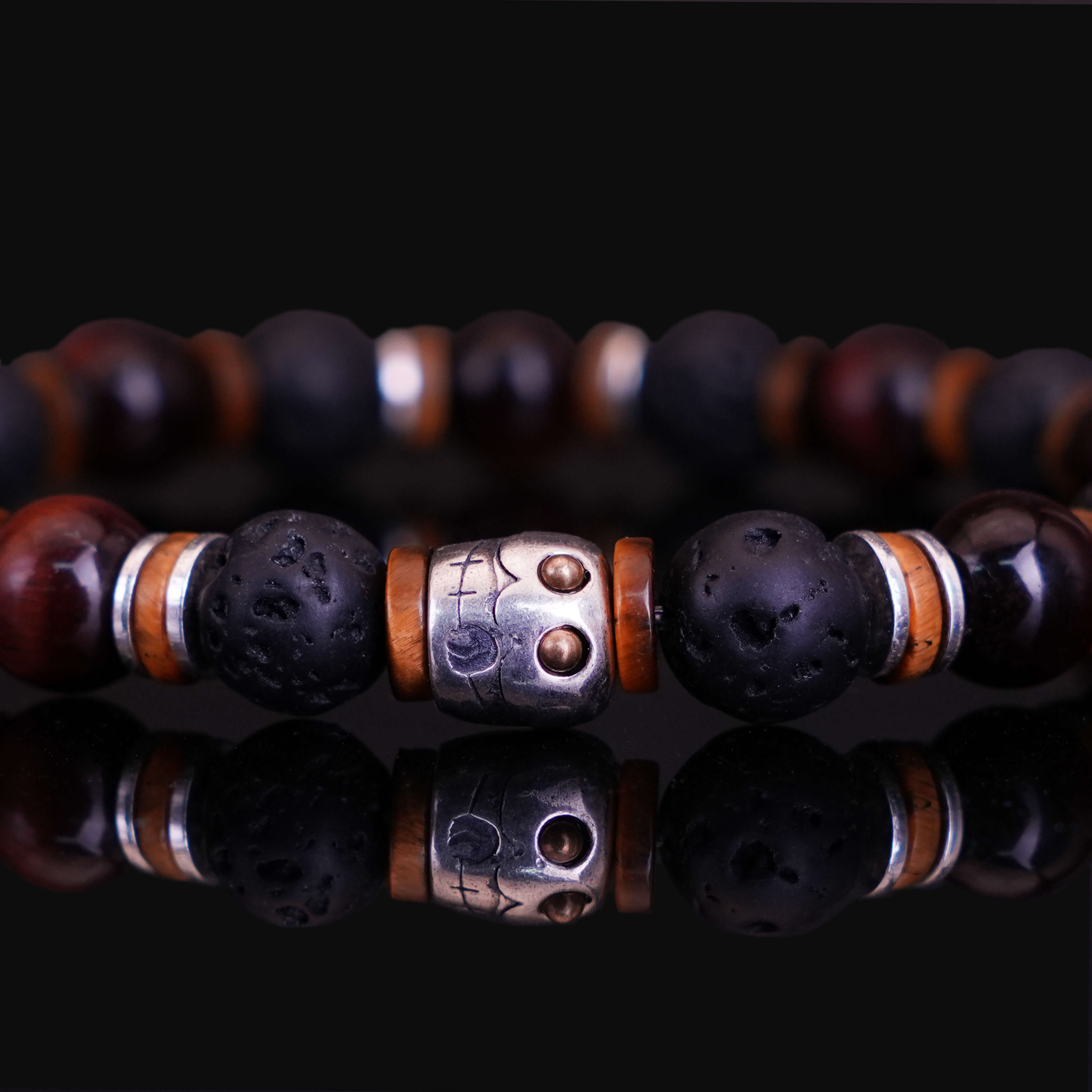 Red tiger eye-Volcanic stone