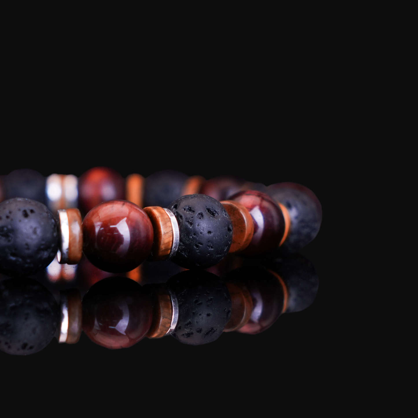 Red tiger eye-Volcanic stone