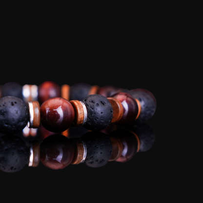 Red tiger eye-Volcanic stone