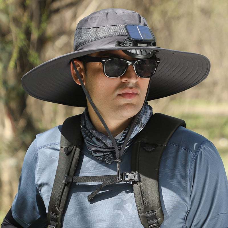 🔥Last Day-⚡2025 New Ultralight Solar Fan Sun Hat – Lighter Than a Baseball!⚾(Only 11oz)