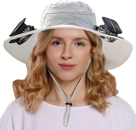 🔥Last Day-⚡2025 New Ultralight Solar Fan Sun Hat – Lighter Than a Baseball!⚾(Only 11oz)
