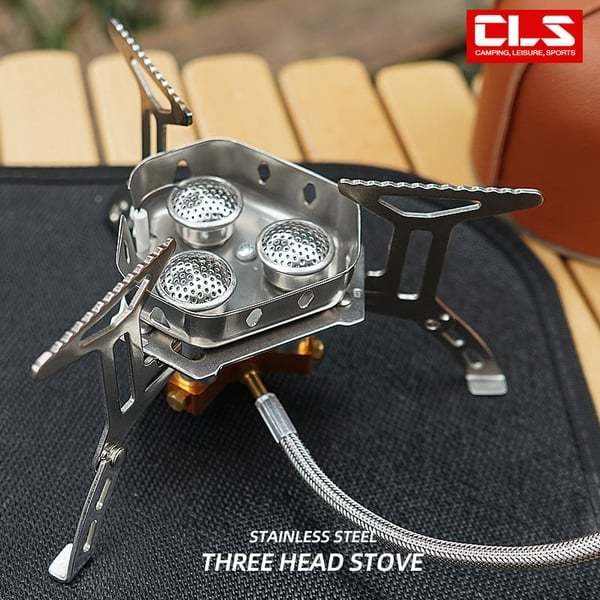 💥Camping Outdoor Windproof Gas Burner