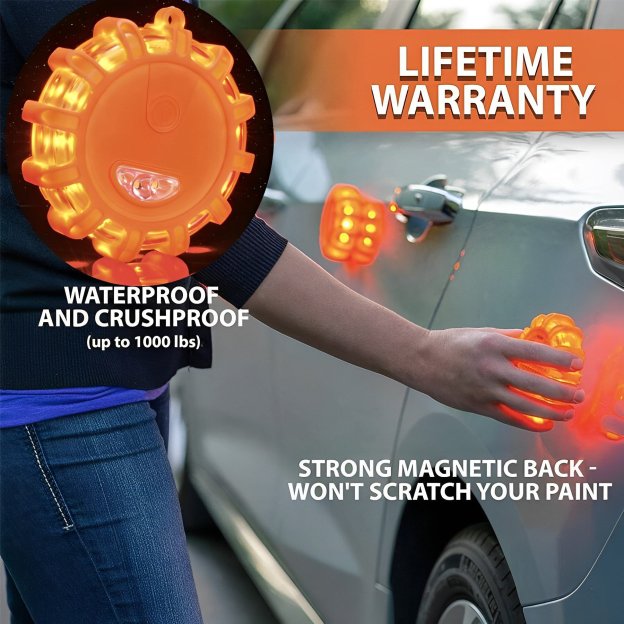 Magnetic LED Emergency Safety Flare Set | Led Road Flares