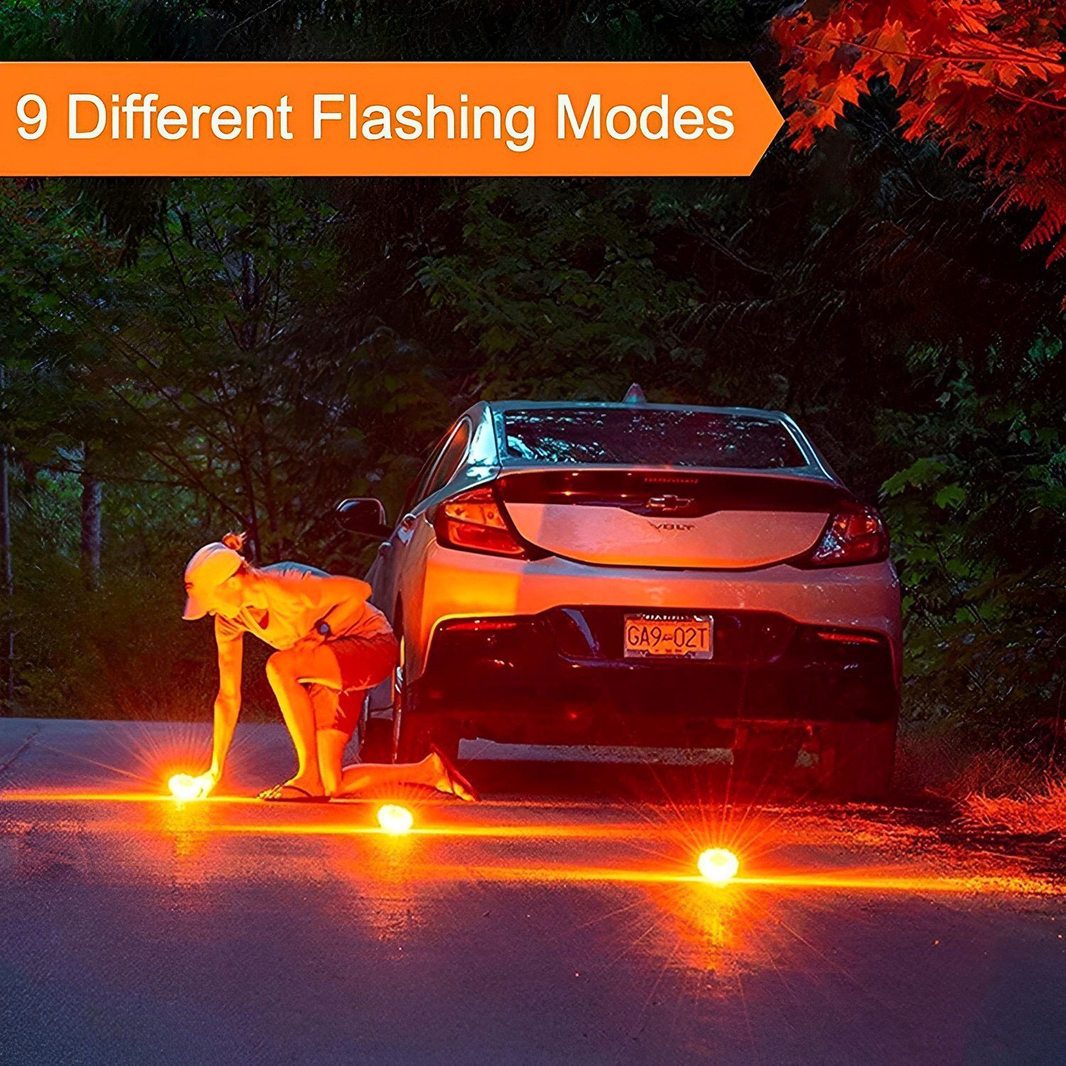 Magnetic LED Emergency Safety Flare Set | Led Road Flares